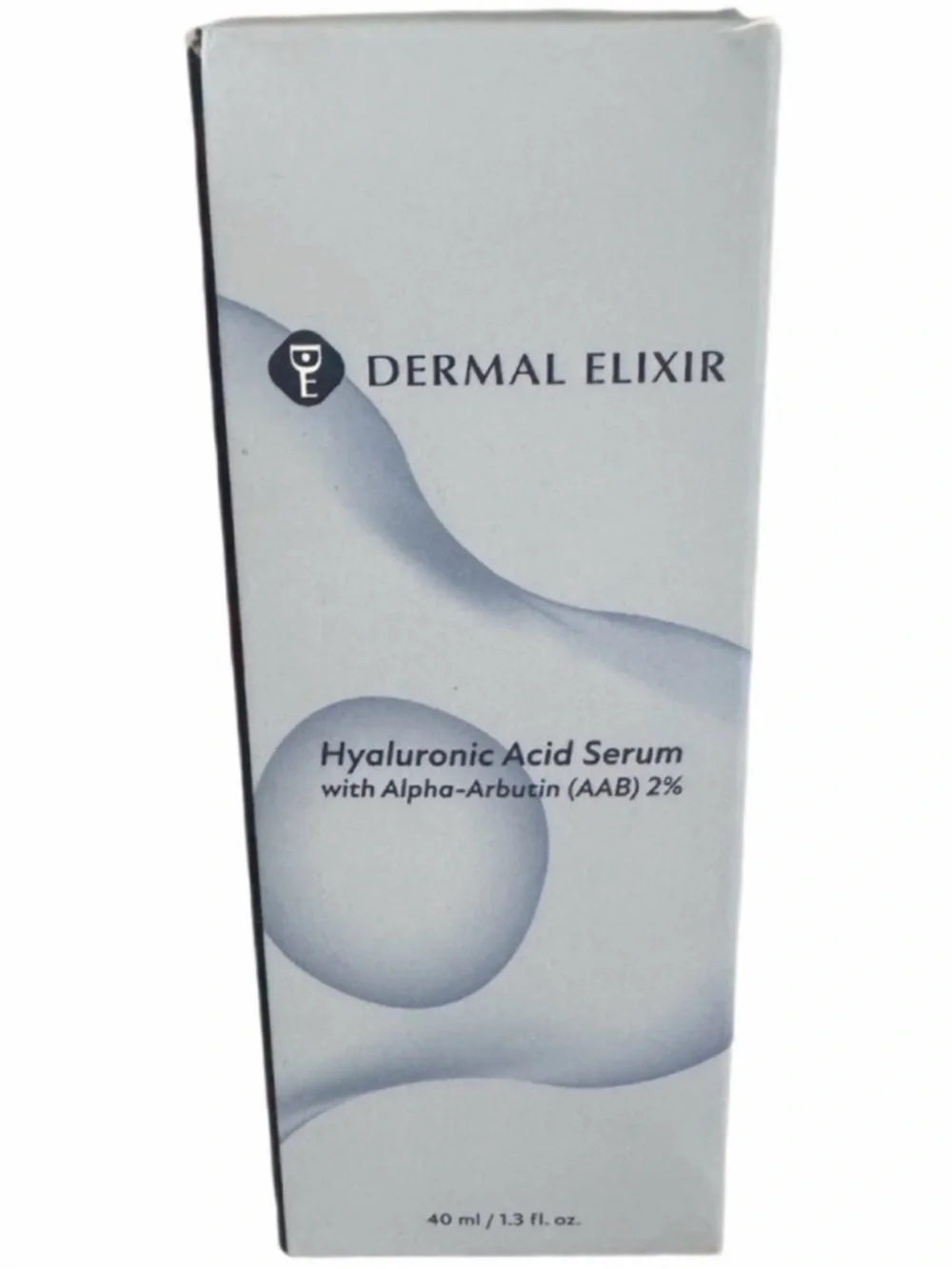 Dermal Elixir Hyaluronic Acid Serum with Alpha-Arbutin (AAB) 2% NIB Retail $50